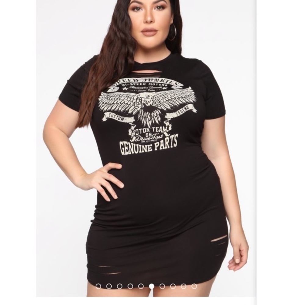Fashion nova dress 2X only worn once